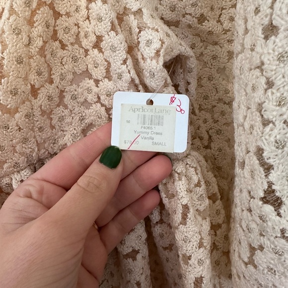 Charming Cream Lace Dress - Picture 4 of 5